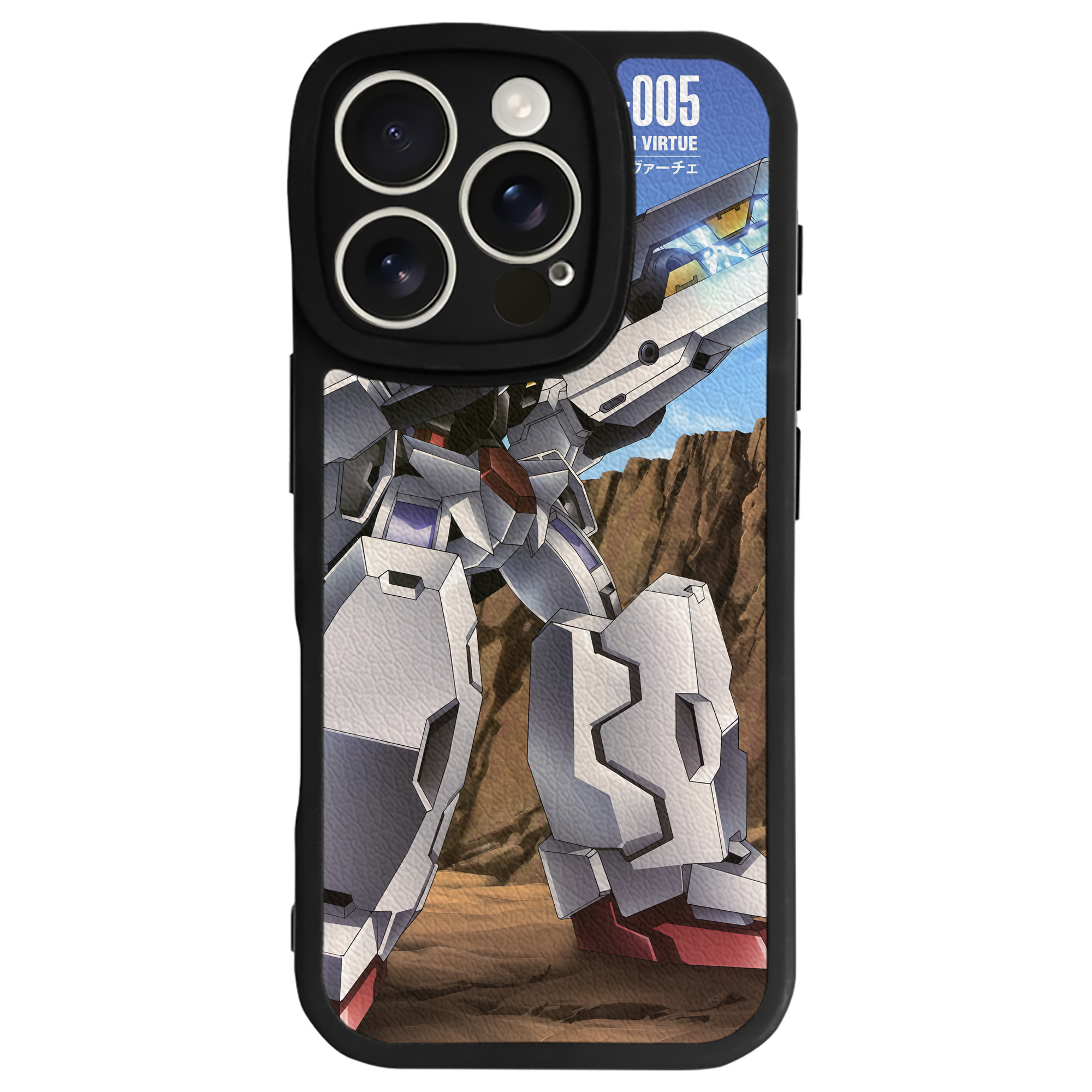 （画像用） 機動戦士ガンダム Mobile Suit Gundam 【iPhone 16シリーズ対応】シリコンスマホケース（レザー調） 材質：シリコン